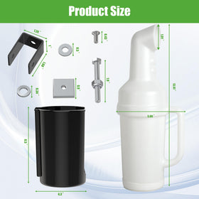 10L0L two-pack includes hardware for convenient setup