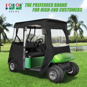 10L0L two-passenger enclosure side view keeps riders dry