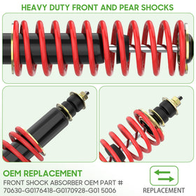 10L0L two shocks pack for EZGO ready for replacement