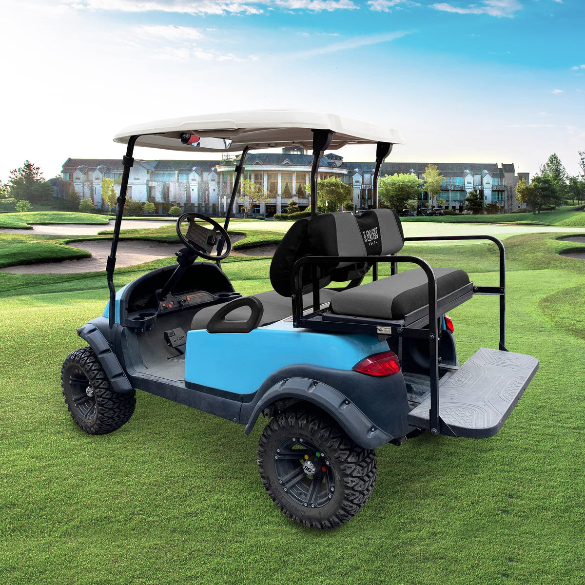 10L0L two-tone grey-black design adds stylish upgrade to golf cart