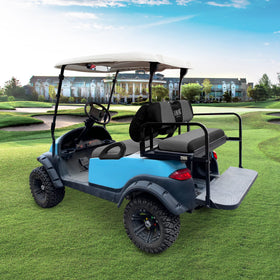 10L0L two-tone grey-black design adds stylish upgrade to golf cart