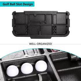 10L0L under-seat storage tray durable plastic material close-up for durability.