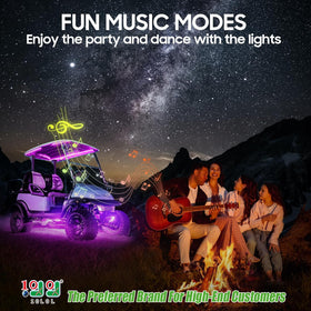 10L0L underglow LED strip delivers 22 modes for mood lighting and fun.