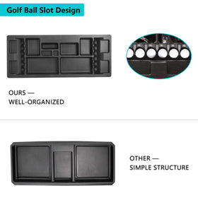 10L0L underseat tray compatible with original Trojan battery in Club Car DS
