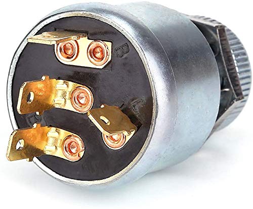 10L0L EZGO ST ignition switch with four terminals for versatile accessory control.