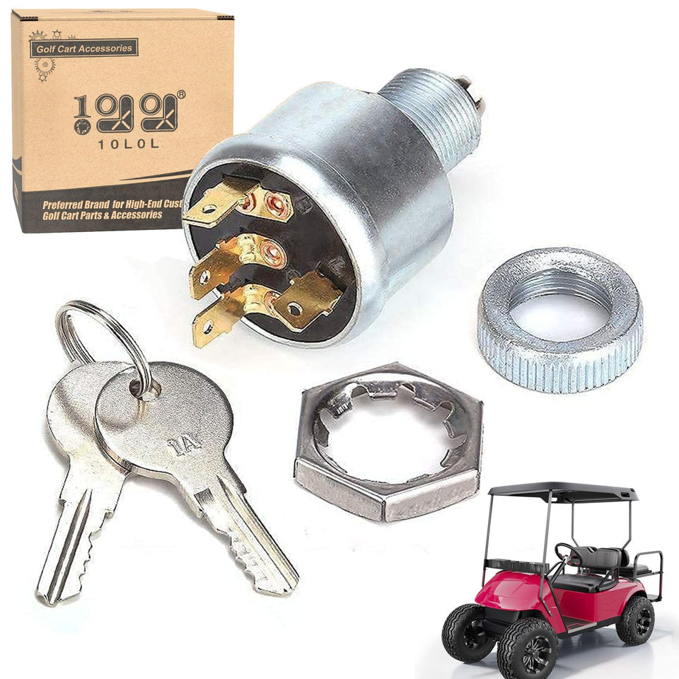 10L0L uniquely keyed ignition switch for EZGO TXT enables secure, personalized access.