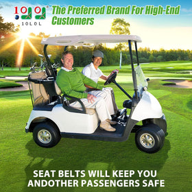 10L0L bracket kit mounted on Club Car front seat for two riders