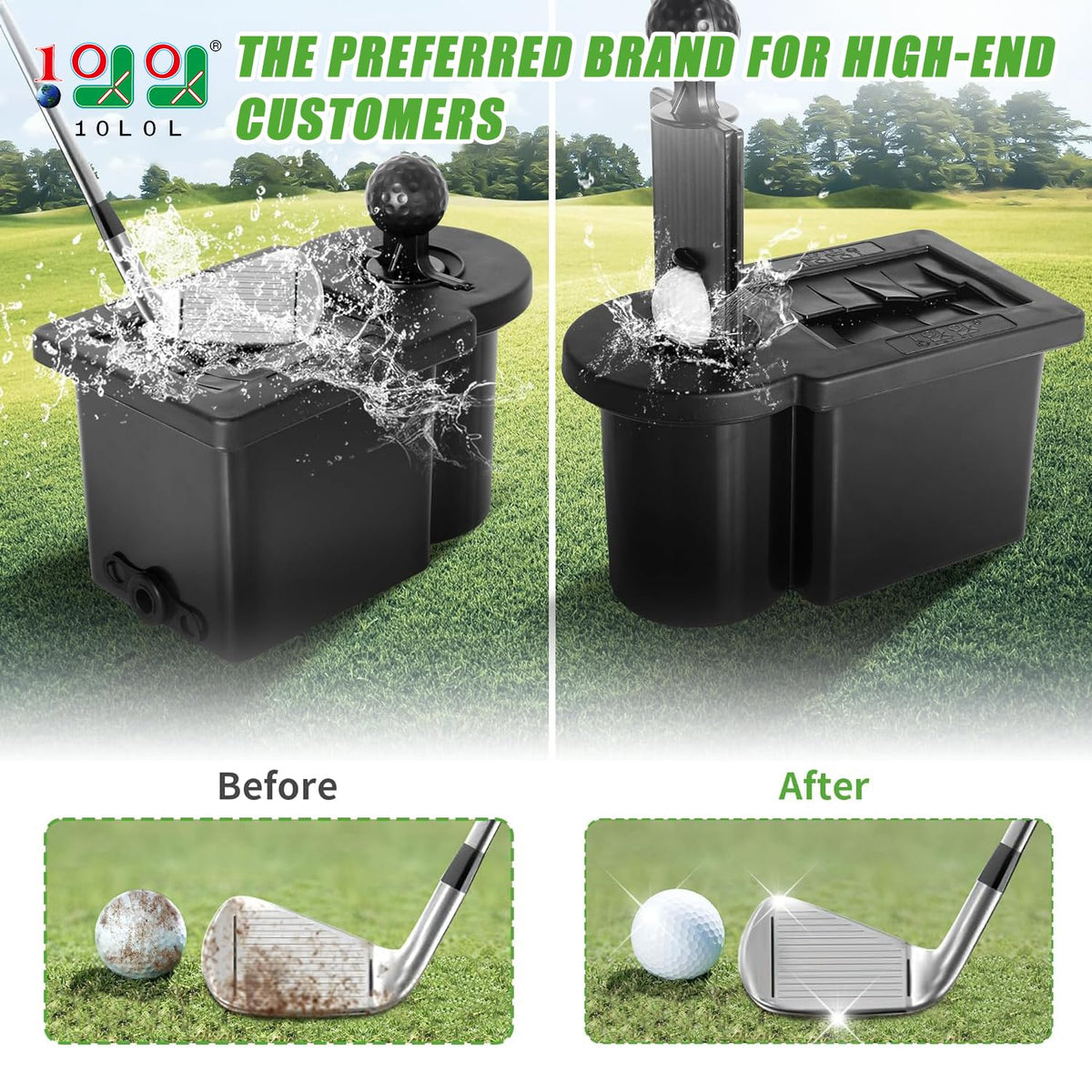 10L0L universal ball washer side view showing accessibility