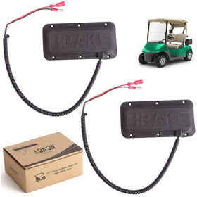 10L0L universal brake light switch mounted on Club Car pedal for reliable signaling