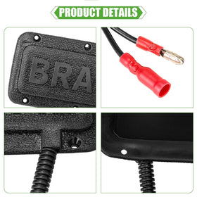 10L0L universal brake light switch mounted on Yamaha cart for enhanced signaling
