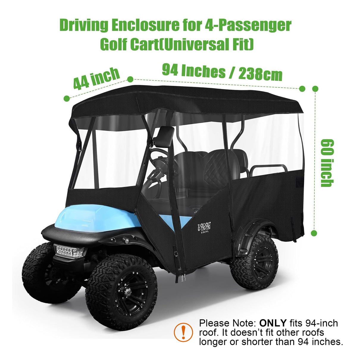 10L0L universal fit image showing compatibility with Yamaha EZGO Club Car models