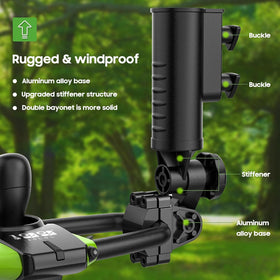10L0L universal-fit base works with carts, bikes, strollers.