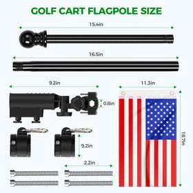 10L0L universal-fit bracket compatible with Yamaha, Club Car, EZGO