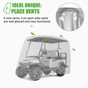 10L0L universal-fit cover for Yamaha, Club Car, EZGO carts