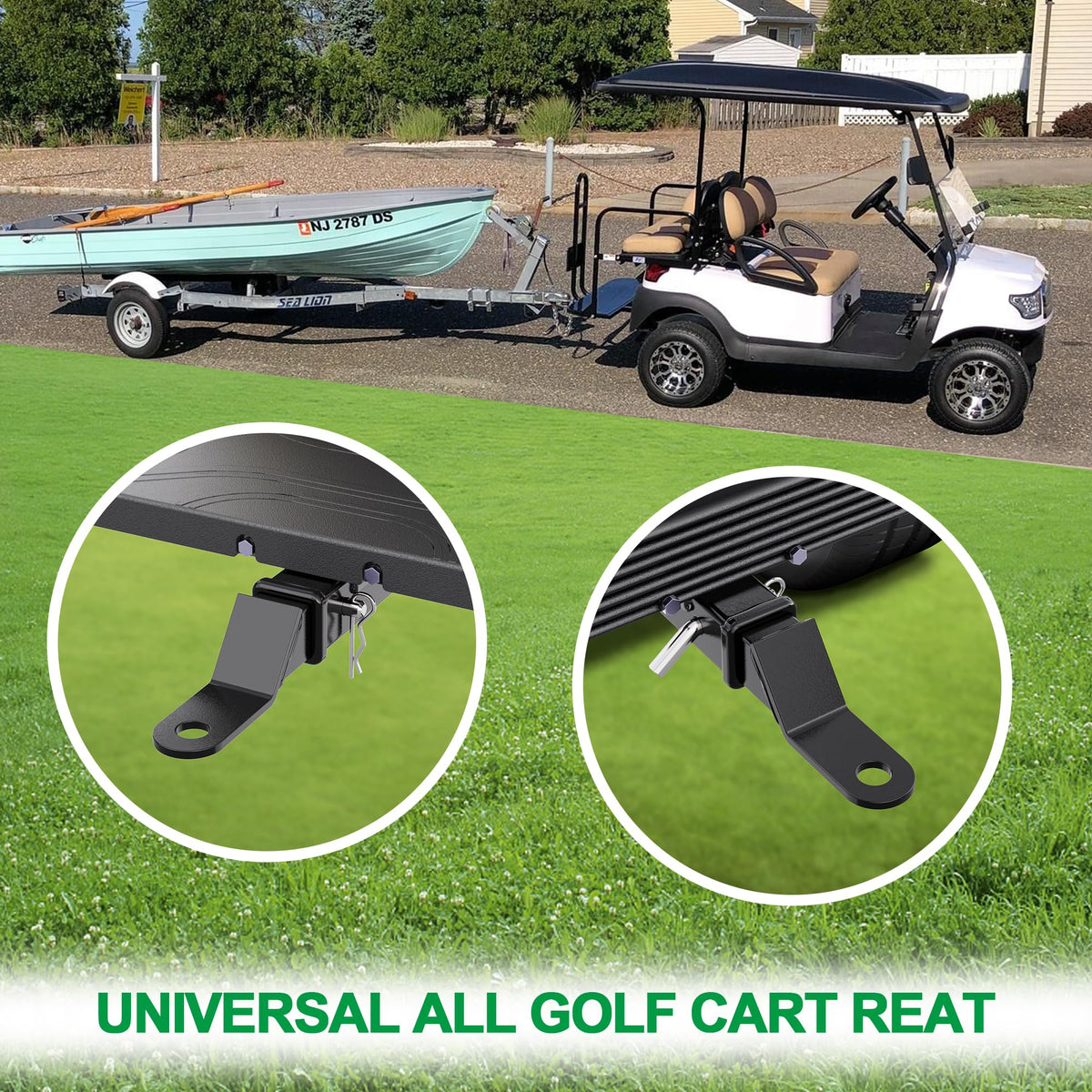 10L0L universal-fit hitch enabling versatile towing across carts