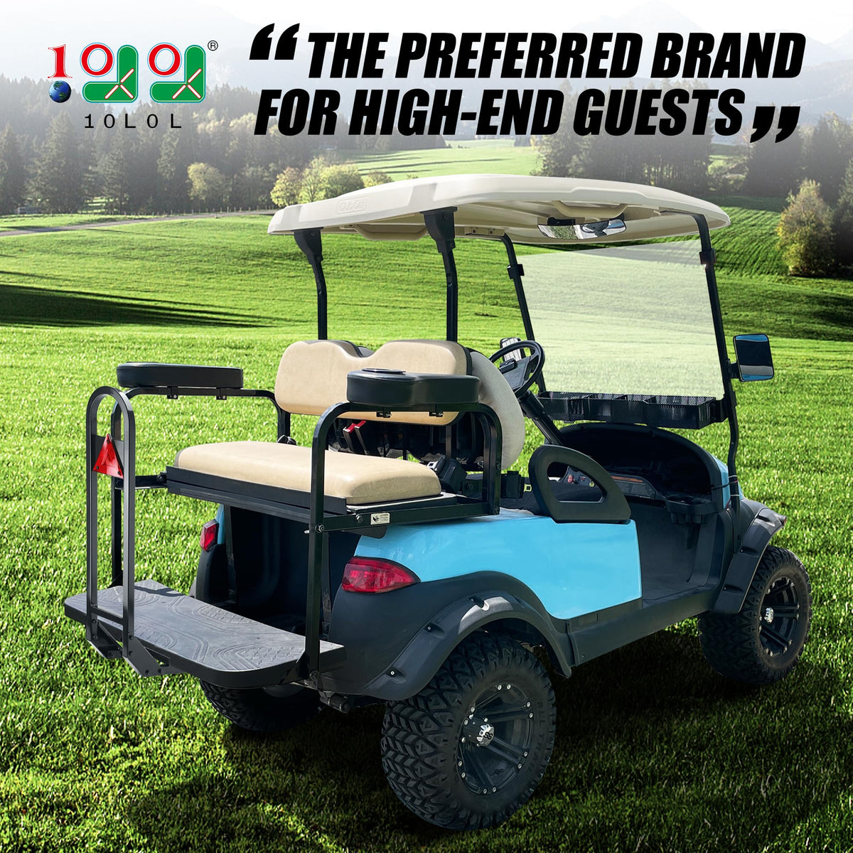 10L0L universal-fit grab bar for Club Car and EZGO compatibility