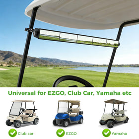 10L0L universal golf cart mirror stainless brackets resist rust