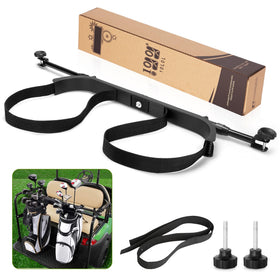 10L0L universal bag holder mounted behind rear seat for quick club access