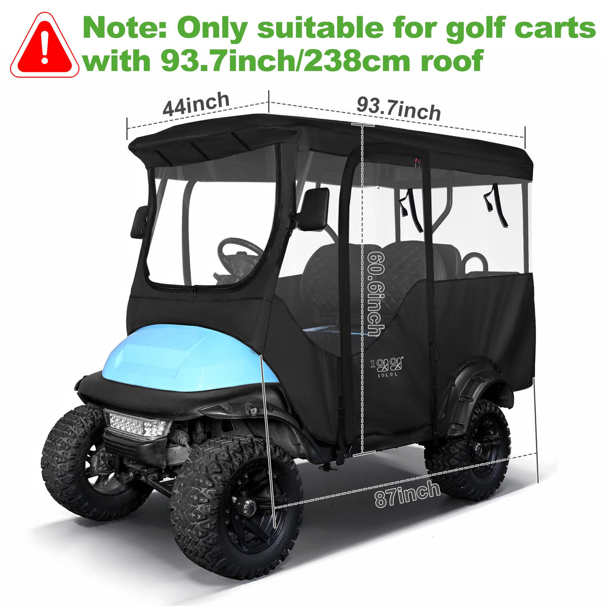 10L0L cover close-up on PVC material demonstrates durable, waterproof protection.