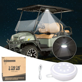 10L0L universal golf cart dome light mounted on roof for bright night illumination