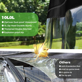 10L0L 4-point Velcro doors for wind resistance and easy ventilation.