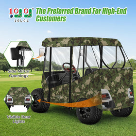 10L0L universal golf cart enclosure side view fitting Club Car or EZGO