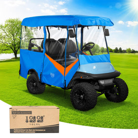 10L0L universal golf cart enclosure waterproof-600D fabric keeps your cart dry.