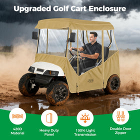 10L0L waterproof fabric 420D detail protecting the cart from rain