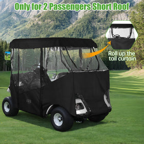 10L0L universal golf cart enclosures all-weather shield for rain and sun