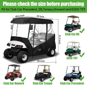 10L0L universal golf cart enclosures storage bag for convenient safekeeping