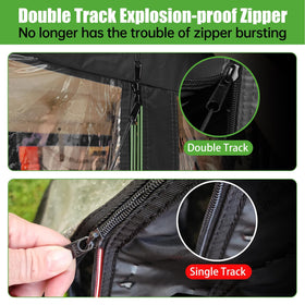 10L0L universal golf cart enclosures zippered doors enable easy entry with full coverage