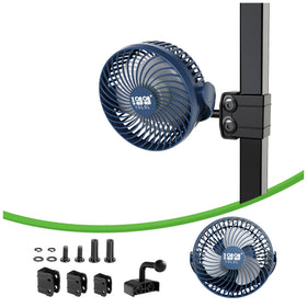 10L0L universal golf cart fan mounted on a cart for quick cooling