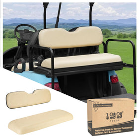 10L0L universal rear seat bottom cushion for golf carts, easy installation.