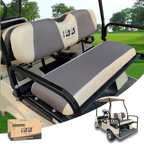 10L0L universal rear seat cover side view with a stylish two-tone finish.