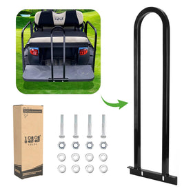 10L0L universal rear seat grab bar improves passenger stability on golf carts