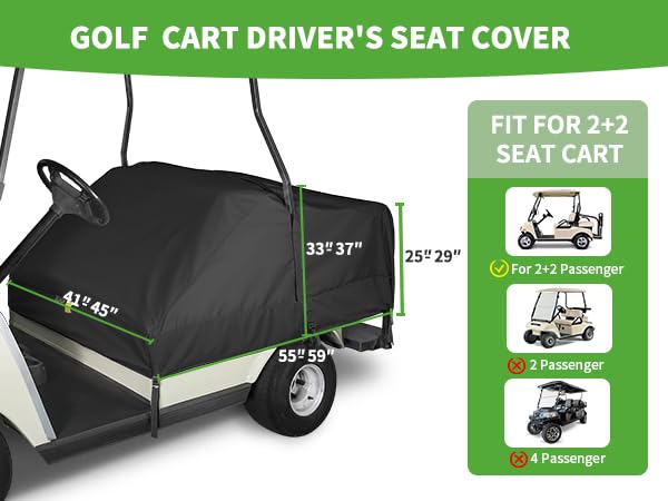 10L0L universal golf cart seat cover instructions manual included for quick setup