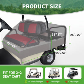 10L0L universal golf cart seat cover waterproof coating protects seats