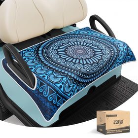 10L0L universal golf cart seat covers, breathable top view, helps prevent overheating.