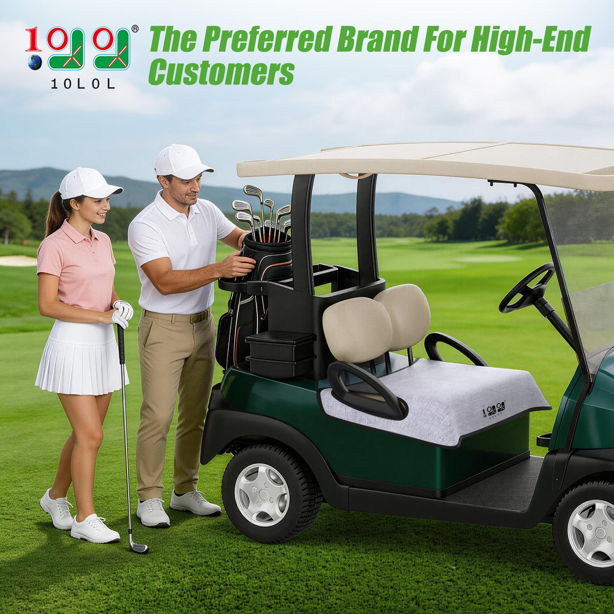 10L0L seat covers for Club Car DS/Precedent guard against dirt and wear.