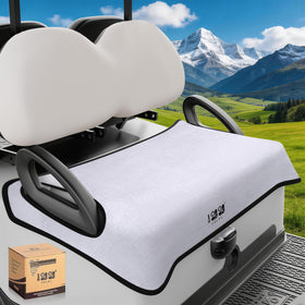 10L0L universal golf cart seat covers for EZGO TXT/RXV protect seats from UV damage.