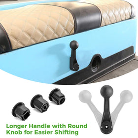 Ergonomic 10L0L lever design reduces shift effort on golf cart