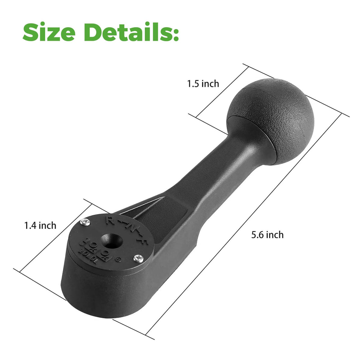 Installation diagram showing 10L0L shifter handle compatibility and setup
