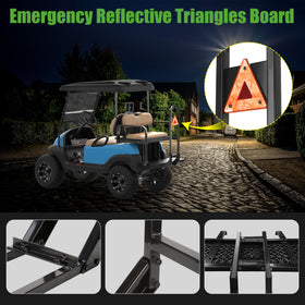 10L0L universal rear bar compatible with EZGO Yamaha Club Car models.