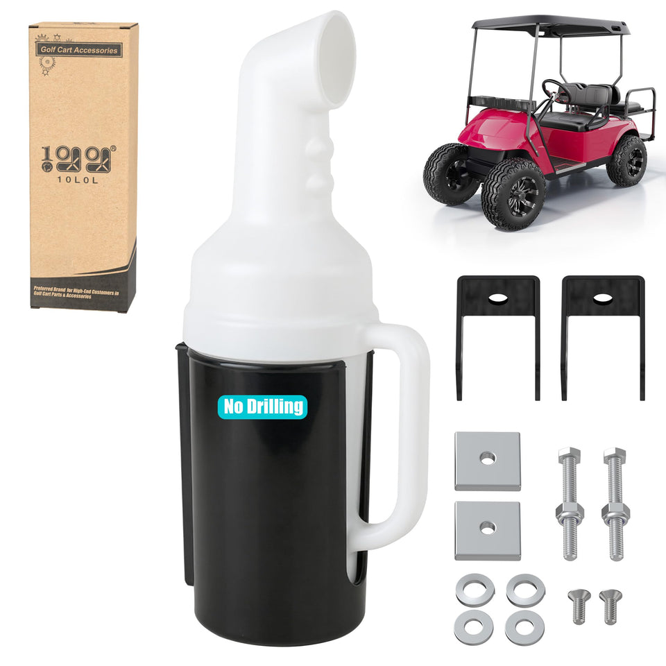 10L0L universal sand bottle with grip handle for easy refilling on golf carts