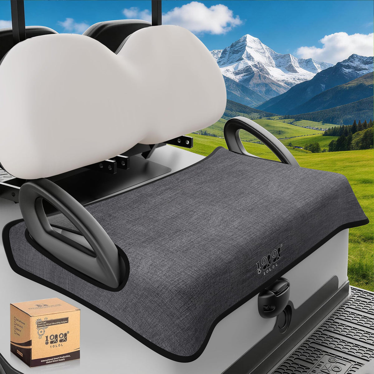 10L0L universal seat cover front view protecting EZGO TXT/RXV seats from wear