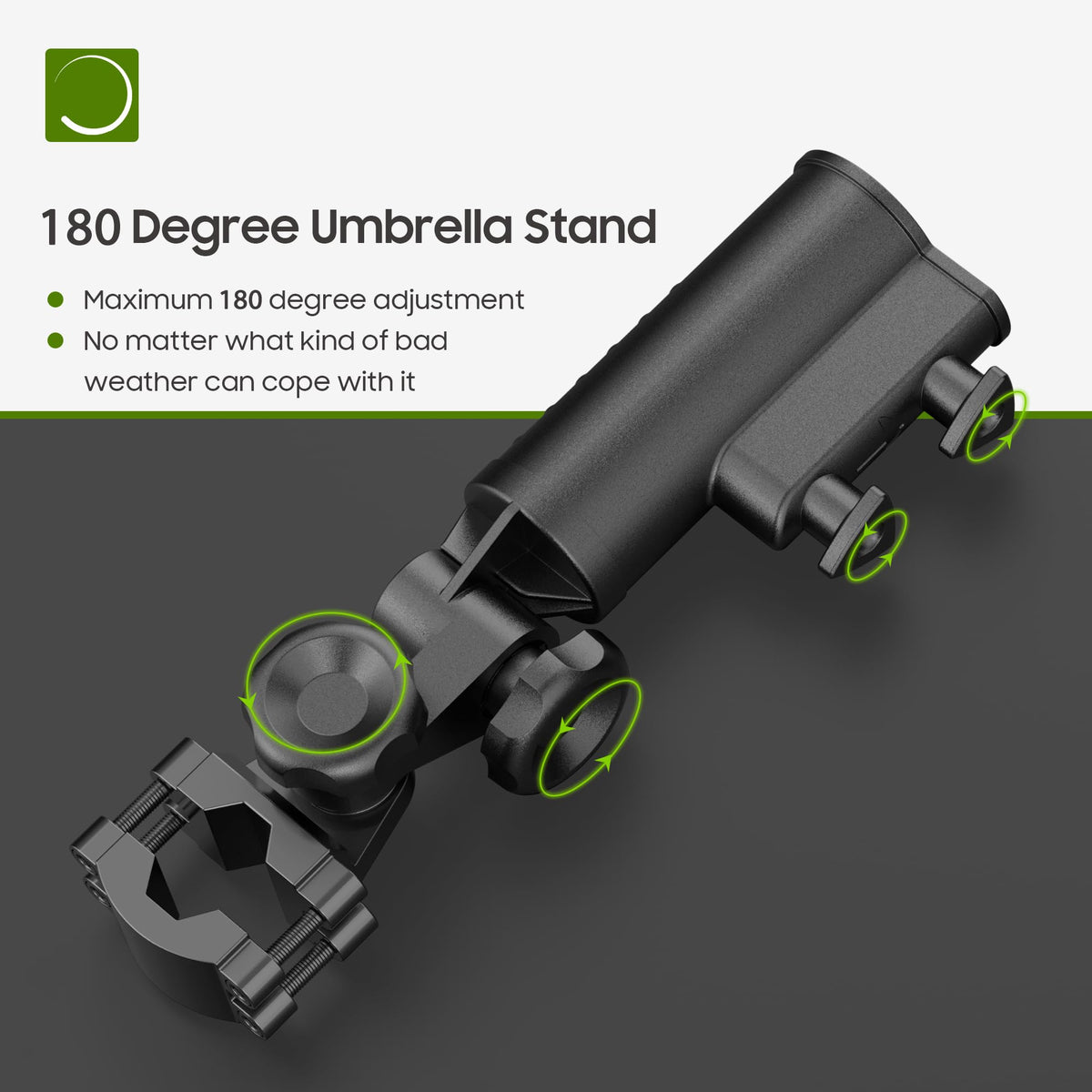 10L0L Universal umbrella mount works on strollers, bikes, and more.