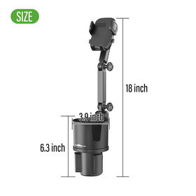 One-click secure and release mechanism on golf cart phone mount