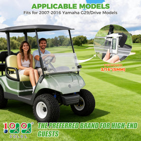 10L0L windshield side view shows foldable design for versatile use.