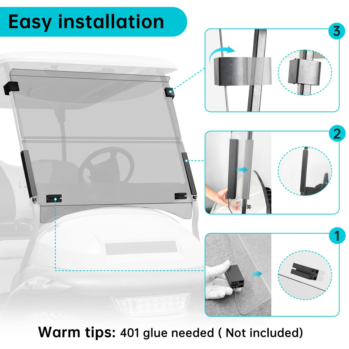 10L0L upper retaining clip for open position reduces rattling