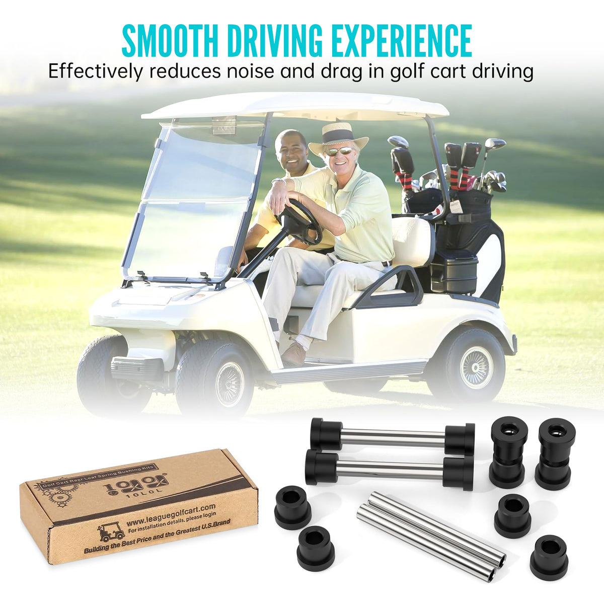 10L0L urethane bushings deliver durable, quiet performance for golf carts.
